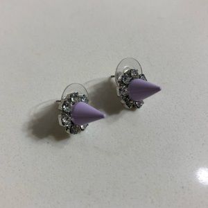 Purple Cone Studs